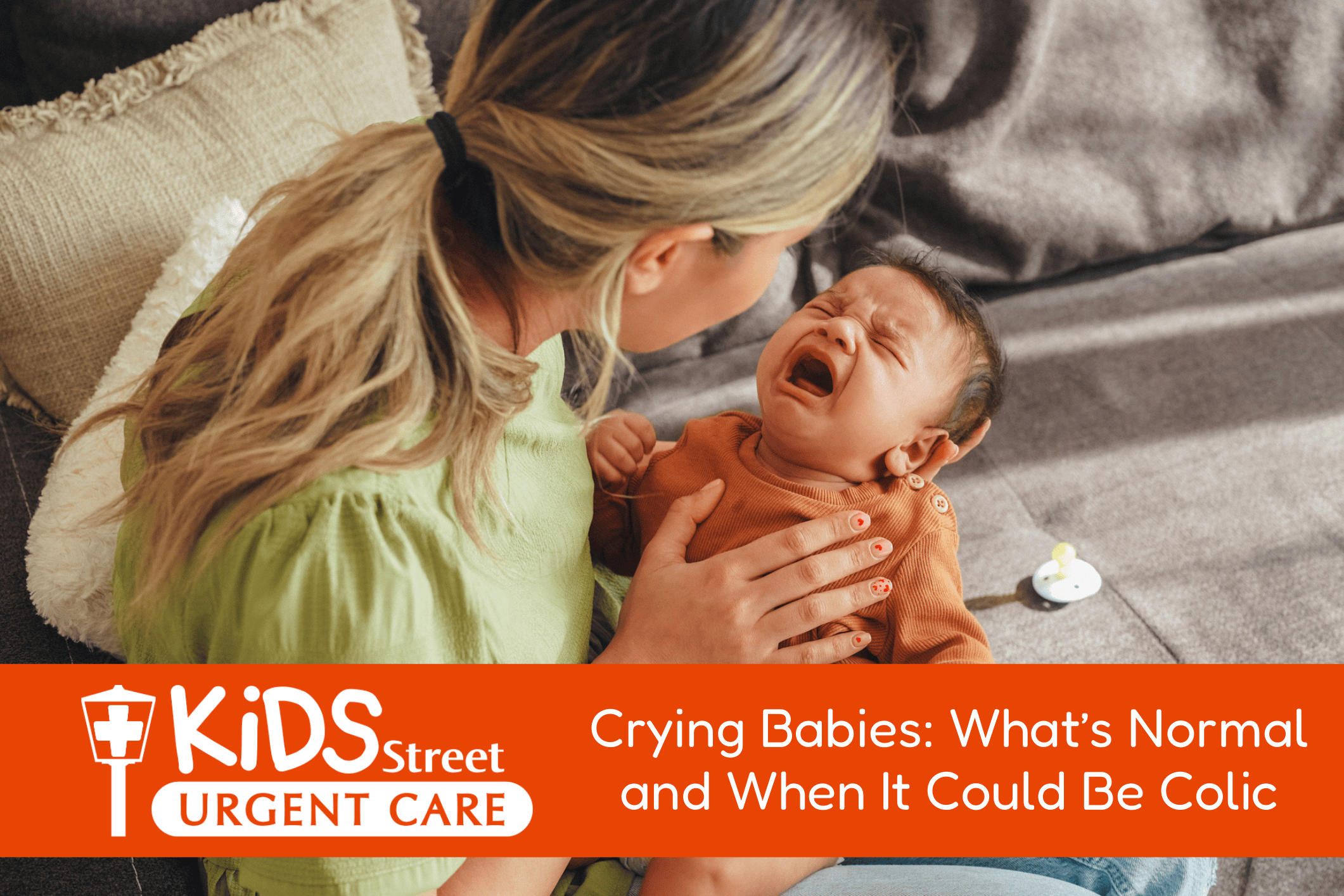 Crying Babies and Signs of Colic blog post featured image