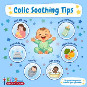 Tips for soothing colic in babies by KidsStreet Urgent Care