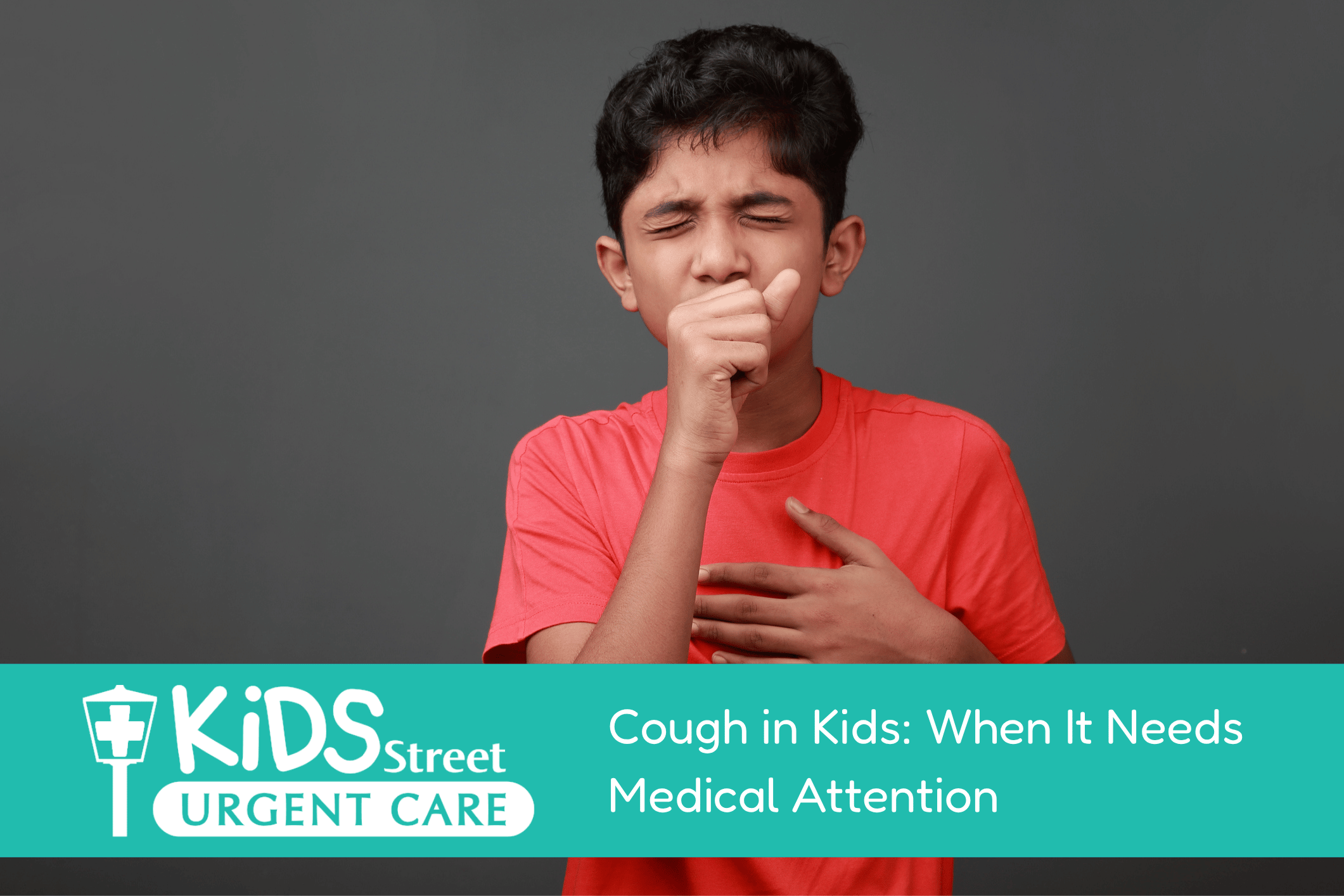 Cough in Kids When It Needs Medical Attention Little boy couching. Featured image for Cough in Kids: When It Needs Medical Attention blog.